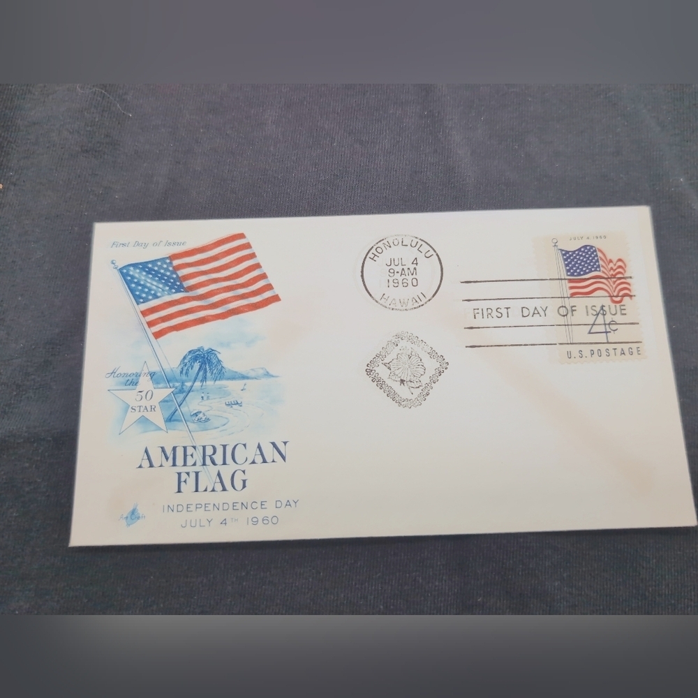 1960 Hawaii American Flag First Day Cover